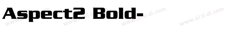 Aspect2 Bold字体转换